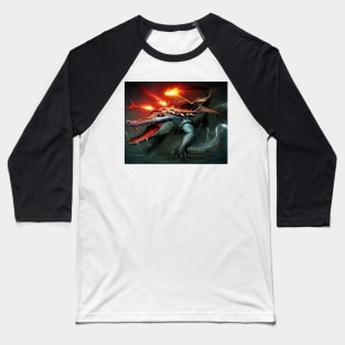 Fire Dragon 1a Baseball T-Shirt